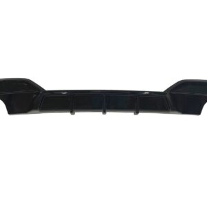 Difusor Trasero BMW F06 / F12 / F13 Look M Performance 2 Salidas Brillante Negro