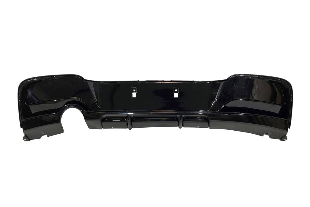 Difusor Trasero BMW F20 / F21 12-14 Look M-Performance 1 Salida doble Brillante Negro