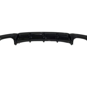 Difusor Trasero BMW F30 / F31 Look M Performance 2 Salidas Negro Brillo
