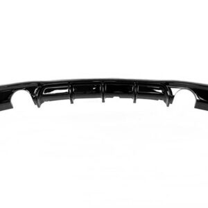 Difusor Trasero BMW F30 / F31 Look M Performance 2 Salidas Brillante Negro