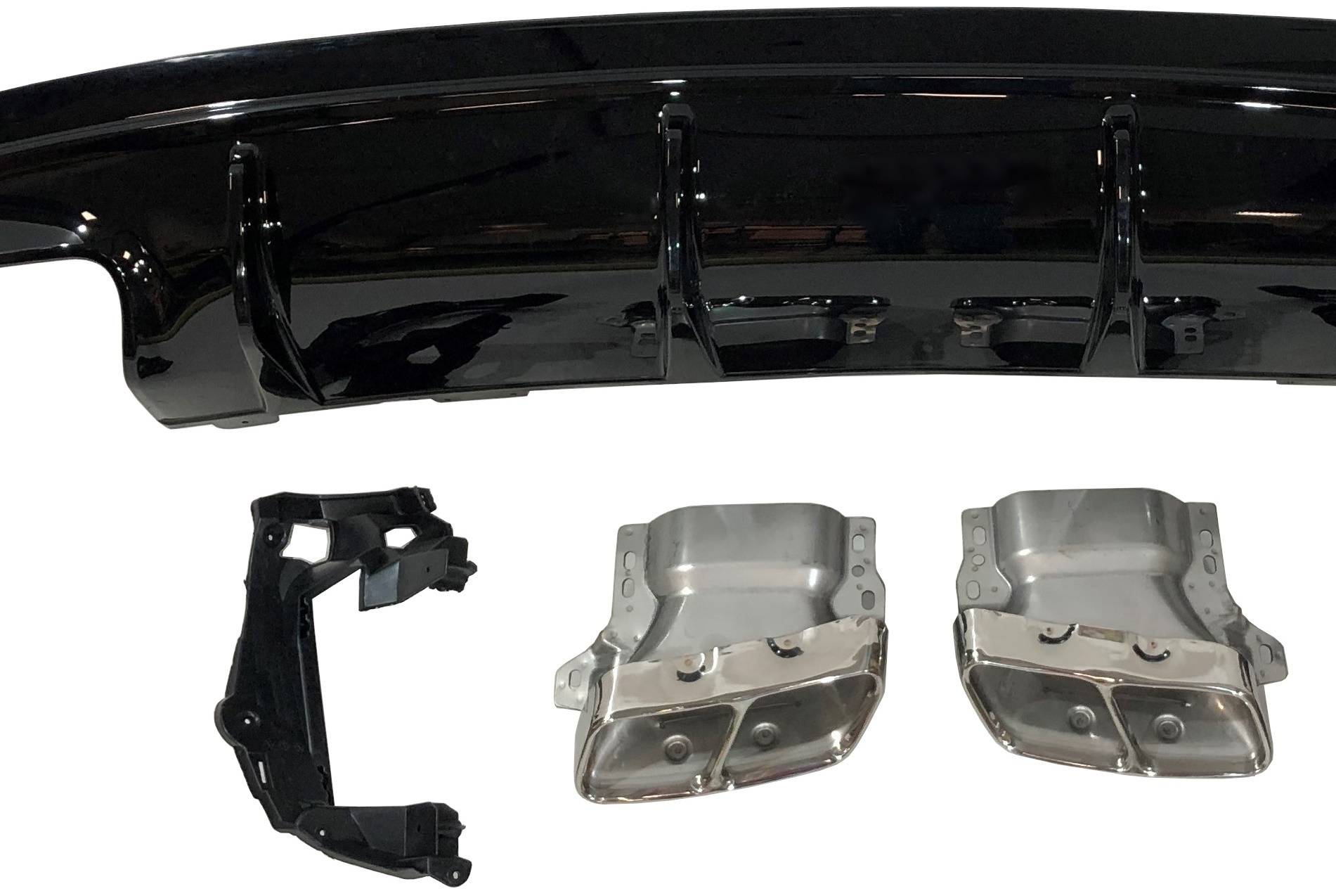 Difusor Trasero Mercedes CLA W117 2013-2015 4D/SW Style Facelift look A45 - Imagen 2