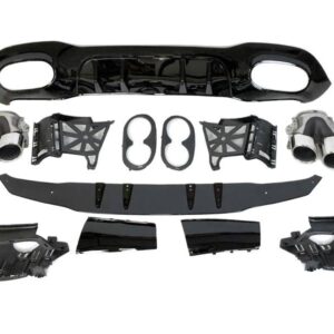 Difusor Trasero Mercedes V177 Look AMG A45 4 Puertas