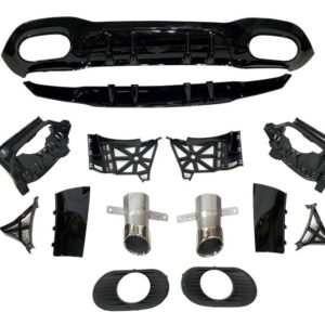 Difusor Trasero Mercedes V177 Look AMG A45 4 Puertas