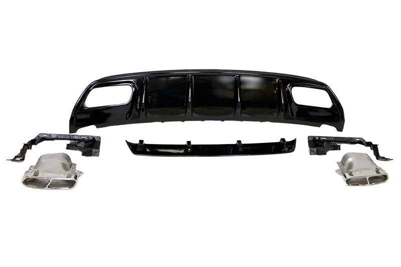 Difusor Trasero Mercedes W176 2012-2018 Look AMG A45 ABS