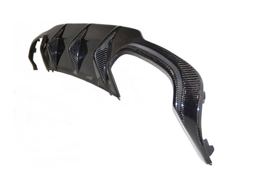 Difusor Trasero Mercedes W204 4 puertas / Coupe 2011-2014 Carbono Para C63 - Imagen 2