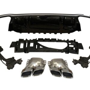 Difusor Trasero Mercedes W213 2020+ 4 puertas look AMG E63 ABS