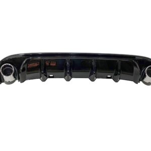 Difusor Trasero Volkswagen Golf 7 Look TCR Negro Brillante