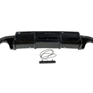 Difusor Trasero Volkswagen Golf 7 look TCR Negro Brillante