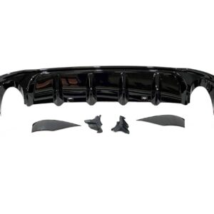 Difusor Trasero Volkswagen Golf 7.5 GTI Negro Brillante