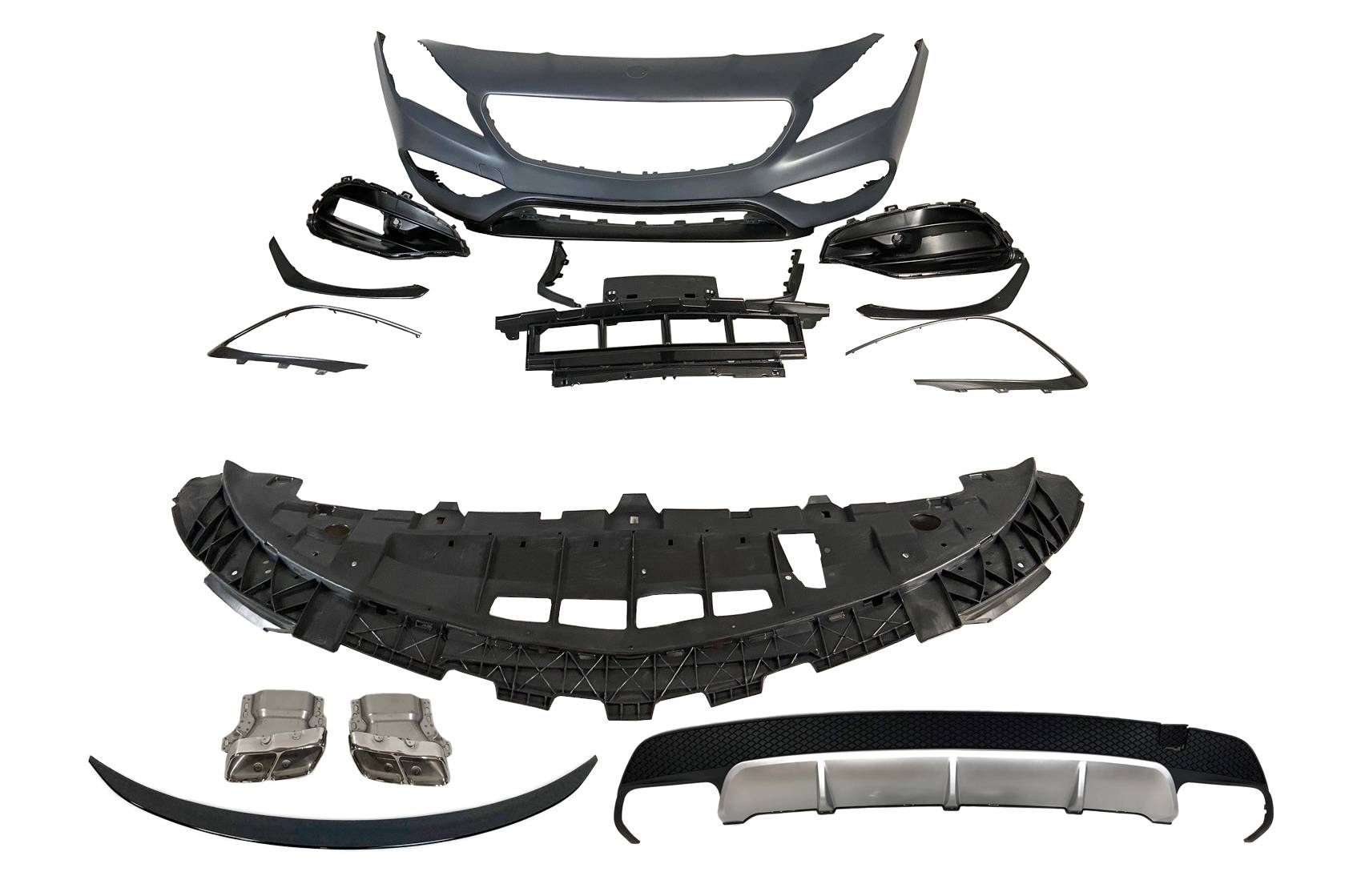 Kit Carrocería Mercedes W117 2016-2018 LCI 4P Look AMG A45