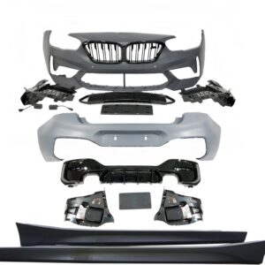 Kit De Carrocería BMW F20 LCI Look M2C 2 Salidas doble Brillante Negro