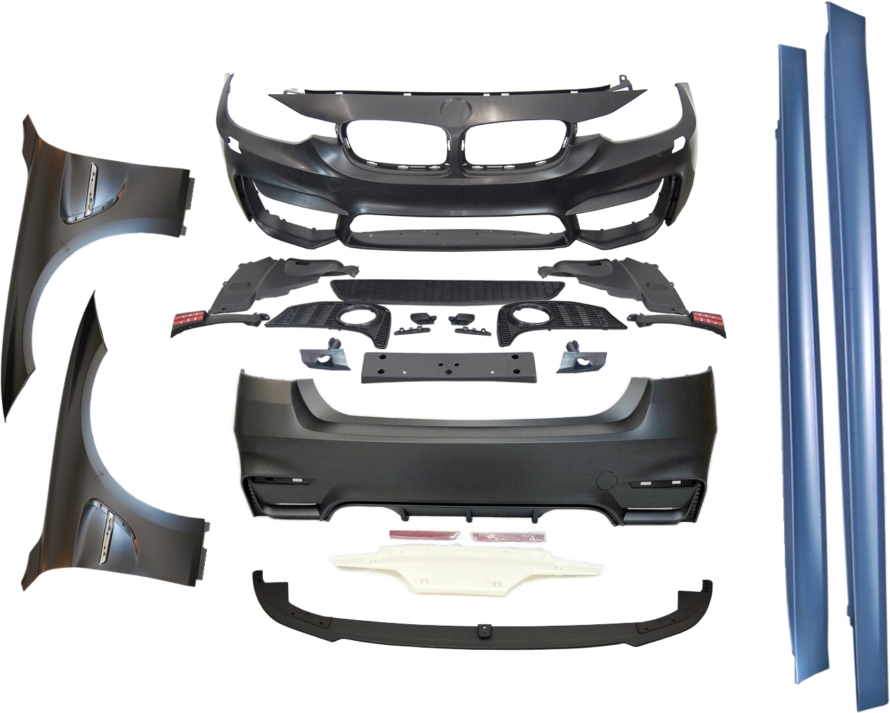 Kit De Carrocería BMW F30 Look M4 Aletas