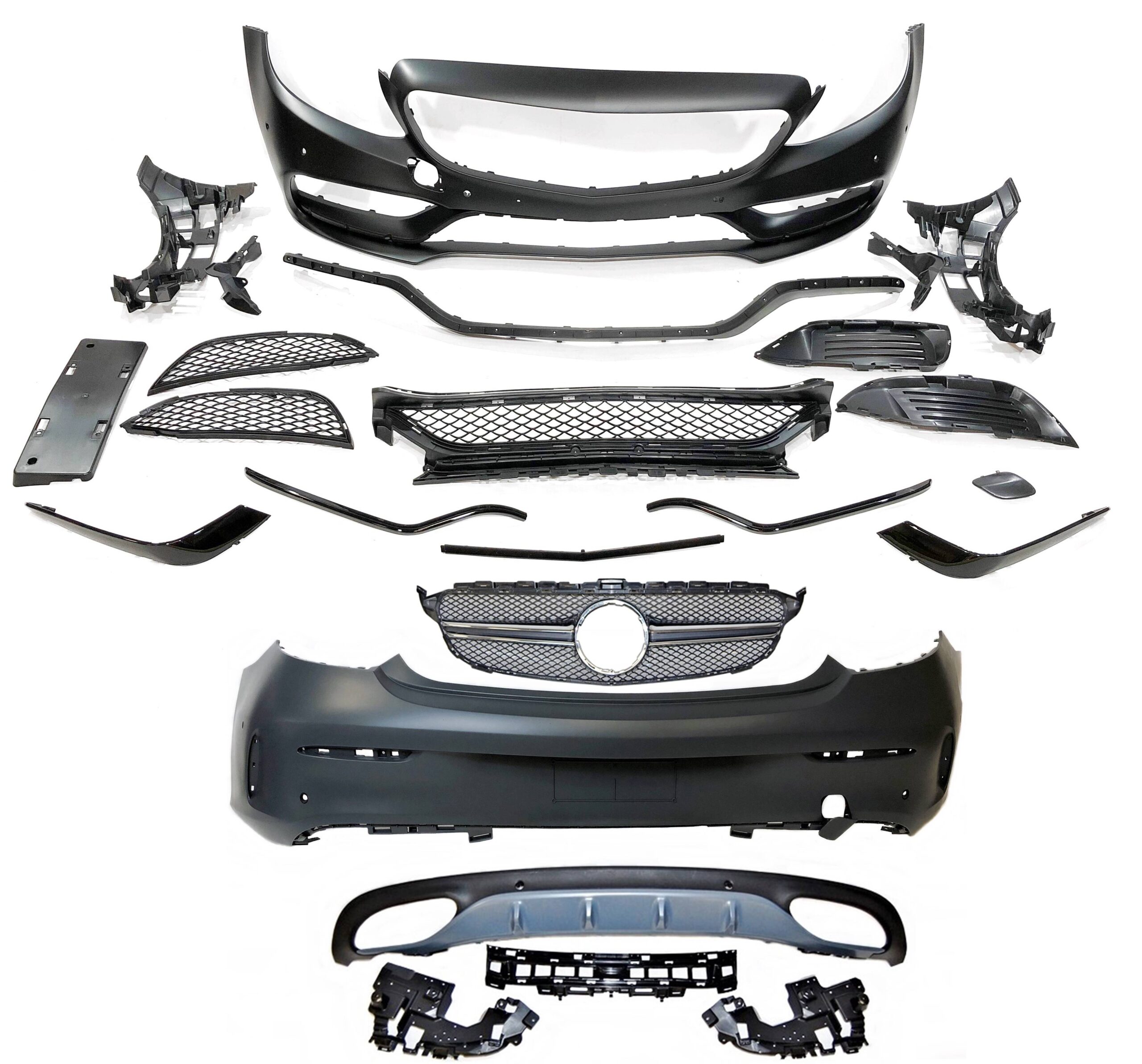 Kit De Carrocería Mercedes W205 2014-2018 Coupe Look AMG
