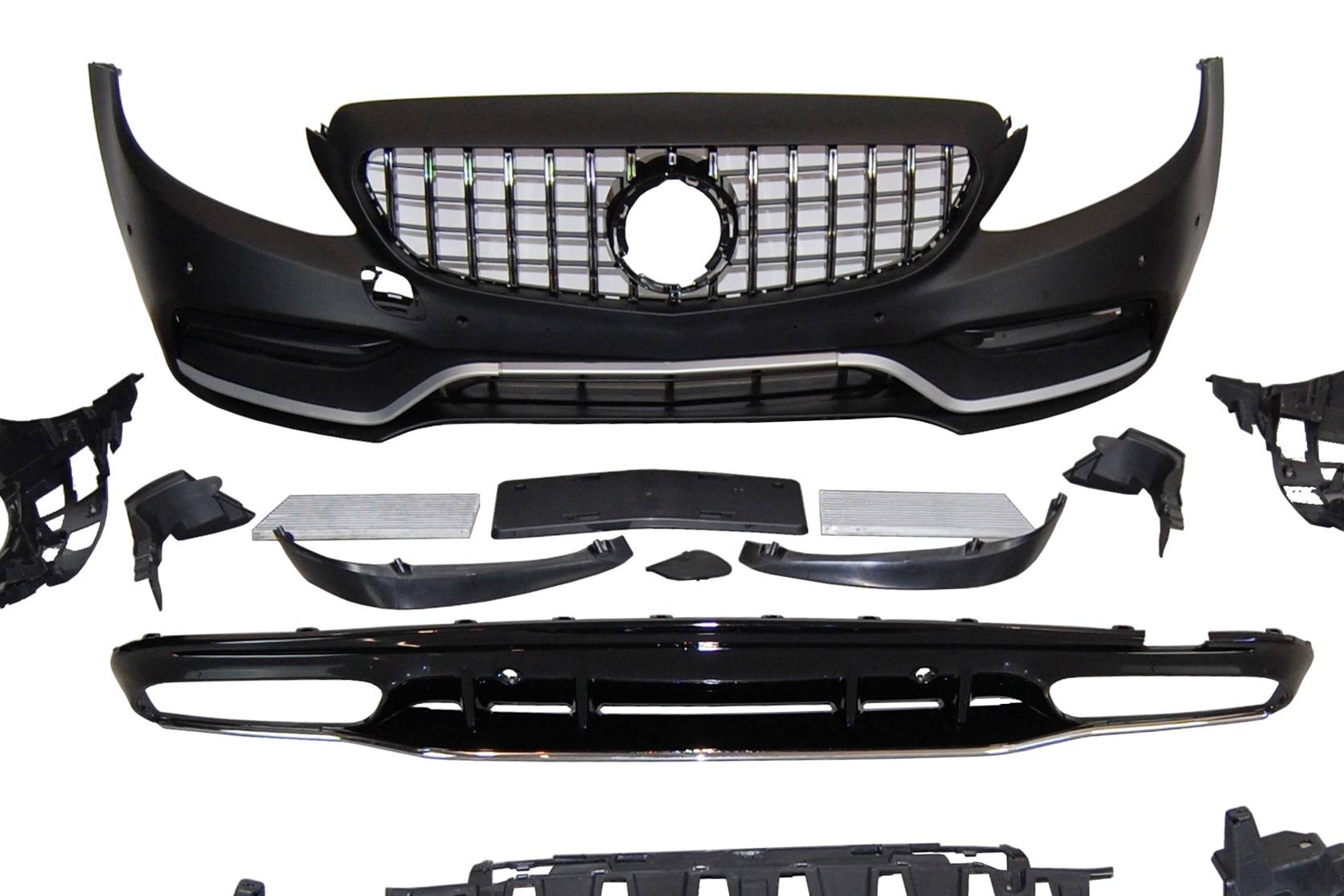 Kit De Carrocería Mercedes W205 2019 4P / SW Look AMG C63 - Imagen 2