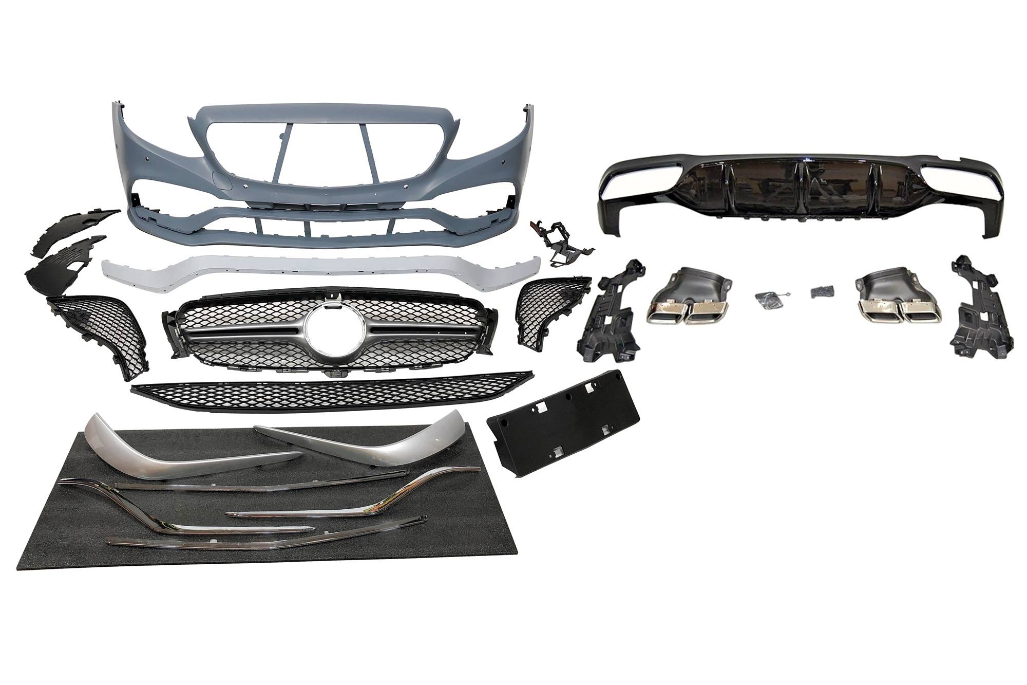 Kit De Carrocería Mercedes W213 4p / Estate 2016-2019 look AMG E63 ABS