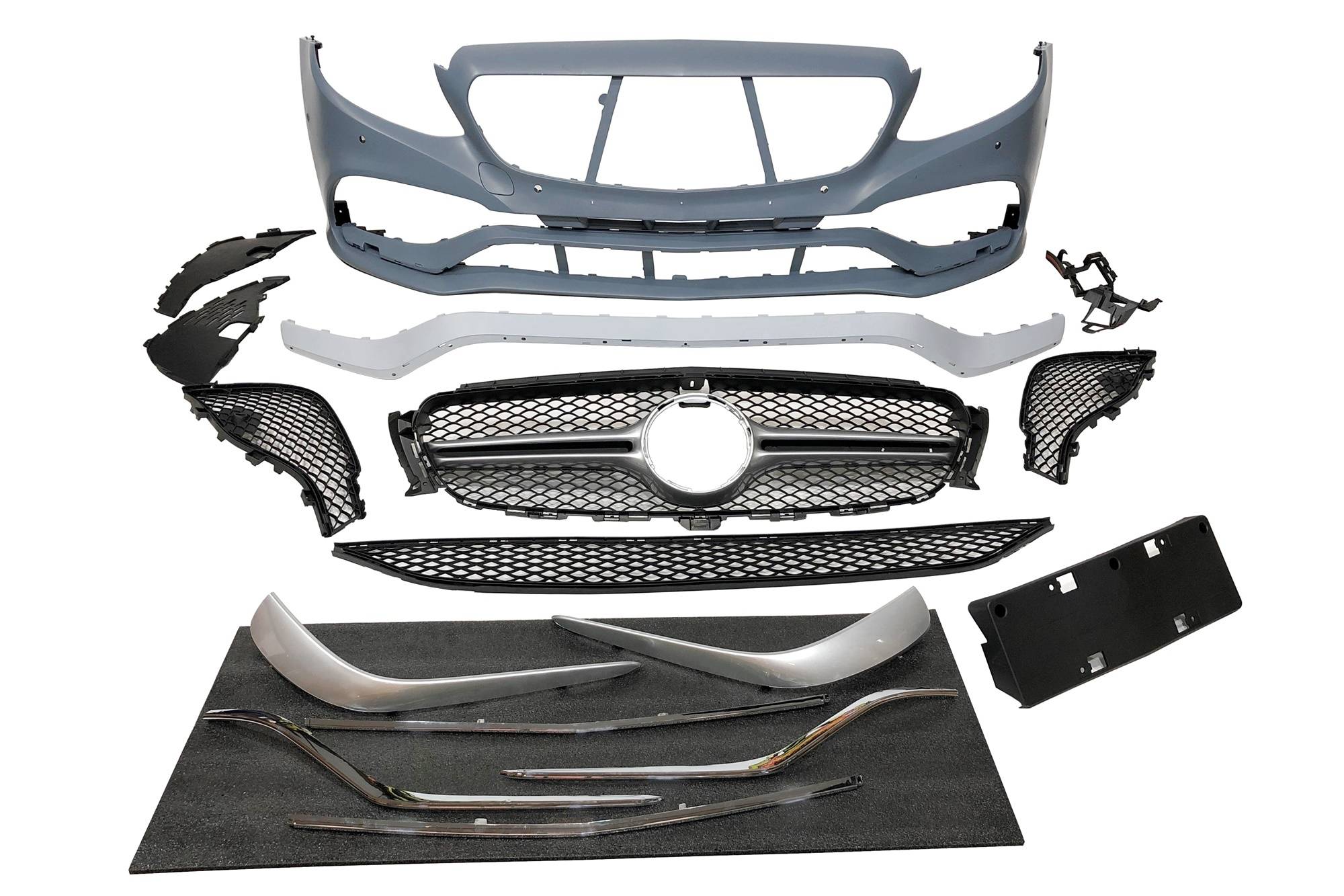 Kit De Carrocería Mercedes W213 4p / SW 2016-2019 look AMG E63 ABS - Imagen 2
