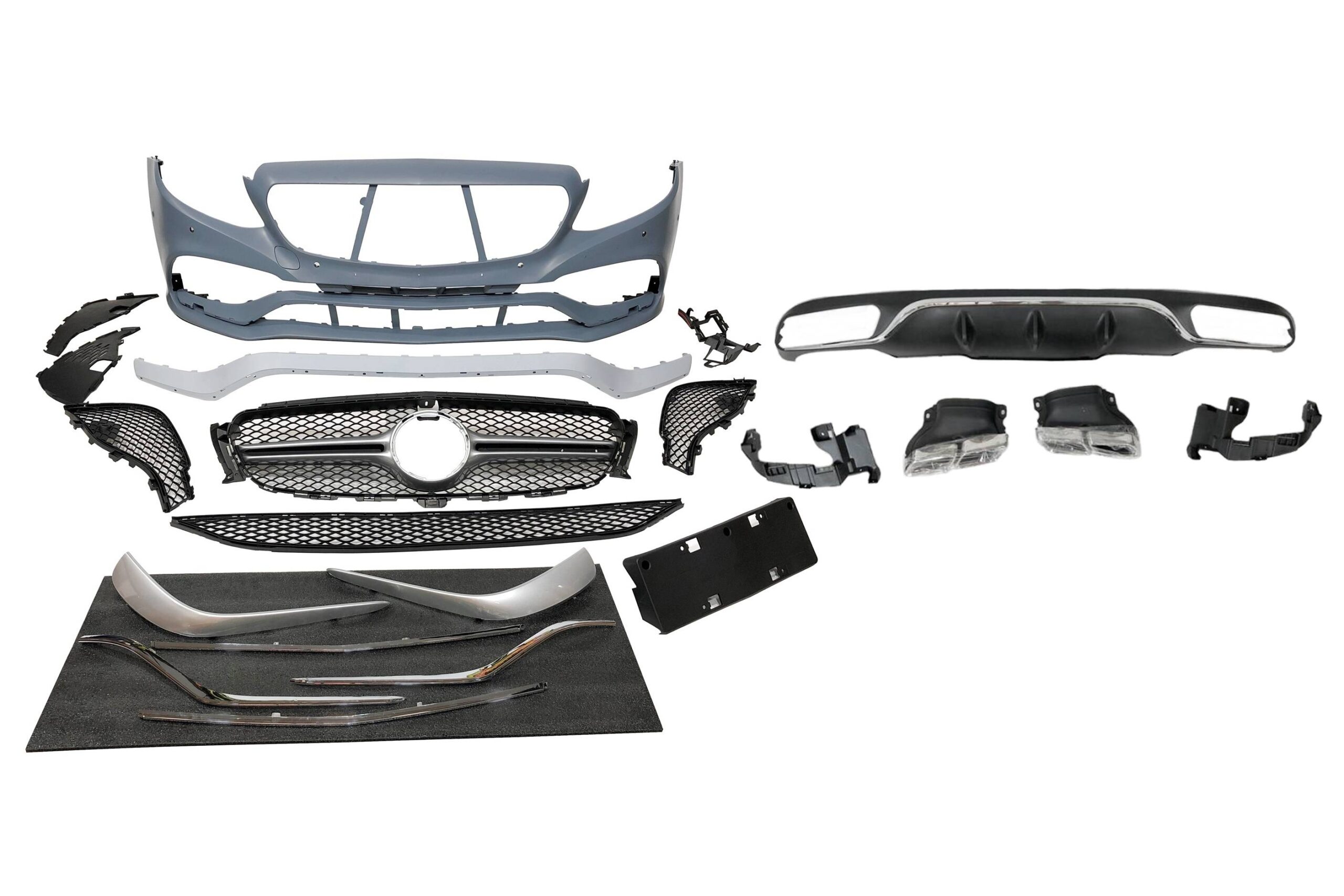 Kit De Carrocería Mercedes W213 4p / SW 2016-2019 look AMG E63 ABS