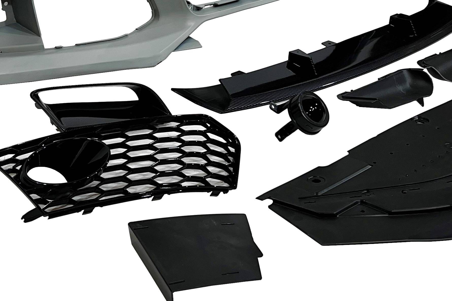 Paragolpes Delantero Audi A6 2015-2018 C7 Look RS6 Carbono - Imagen 3