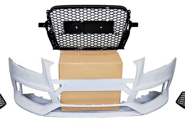 Paragolpes Delantero Audi Q5 2012-2016 Look RSQ5 Cubre espejos - Imagen 2