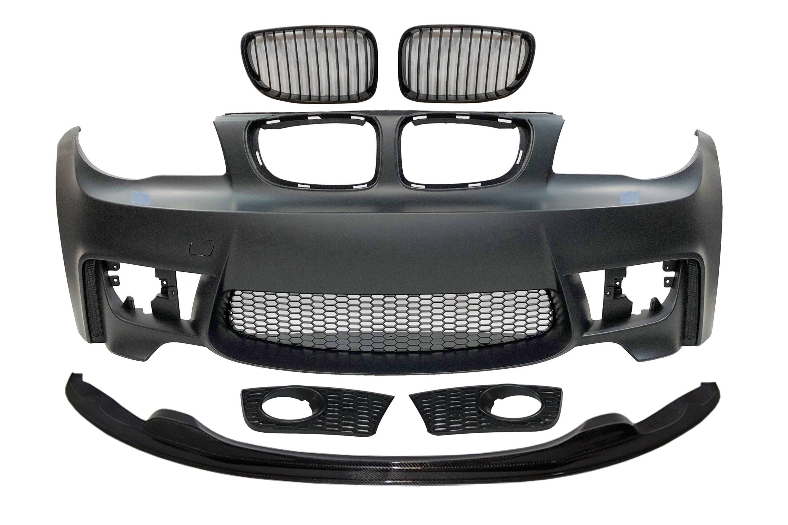 Paragolpes Delantero BMW E82/E88/E87/E81 Look M1 05-11 Spoiler Carbono