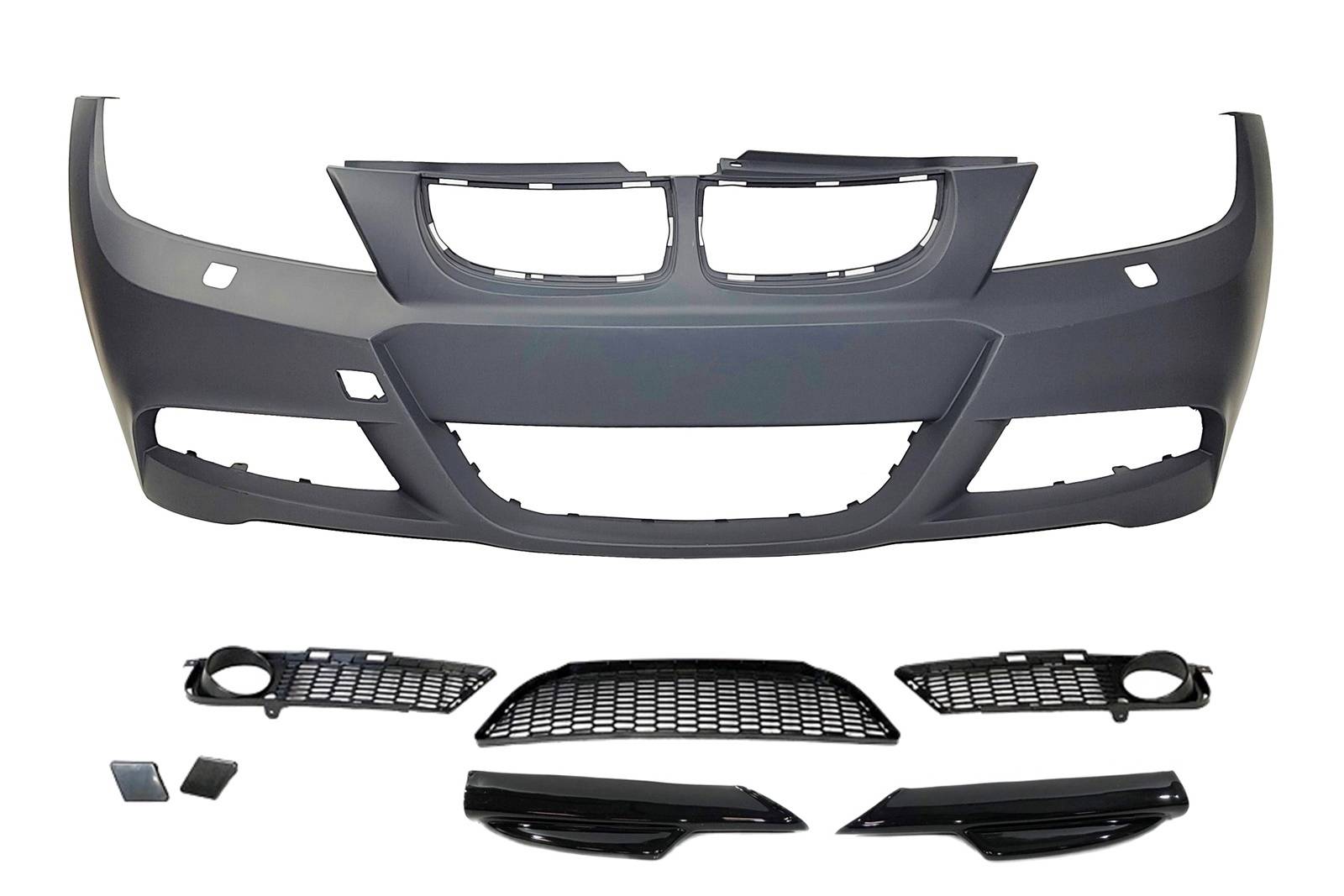 Paragolpes Delantero BMW E90 / E91 05-08 Look M-Tech Punteras Lavafaros ABS