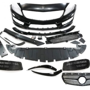 Paragolpes Delantero Mercedes W176 2012-2015 A45 Look AMG Parrilla Con Sensores