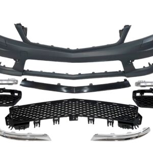 Paragolpes Delantero Mercedes W204 Coupe / 4 Puertas 2007-2013 look AMG C63 Sensores