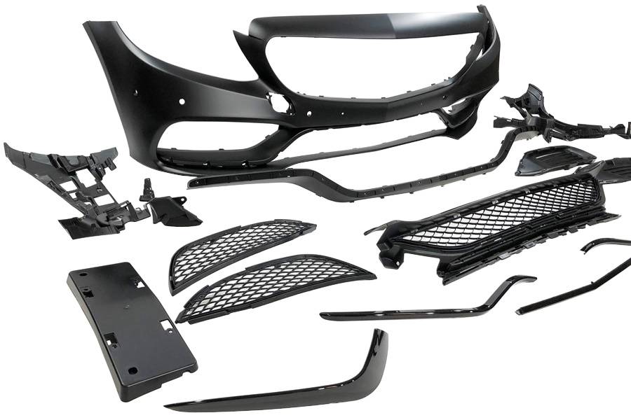 Paragolpes Delantero Mercedes W205 2014-2018 Coupe / 4P / SW look AMG C63 - Imagen 3