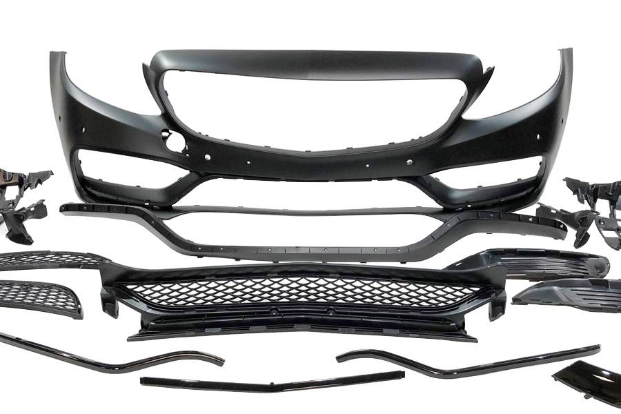 Paragolpes Delantero Mercedes W205 2014-2018 Coupe / 4P / SW look AMG C63 - Imagen 2