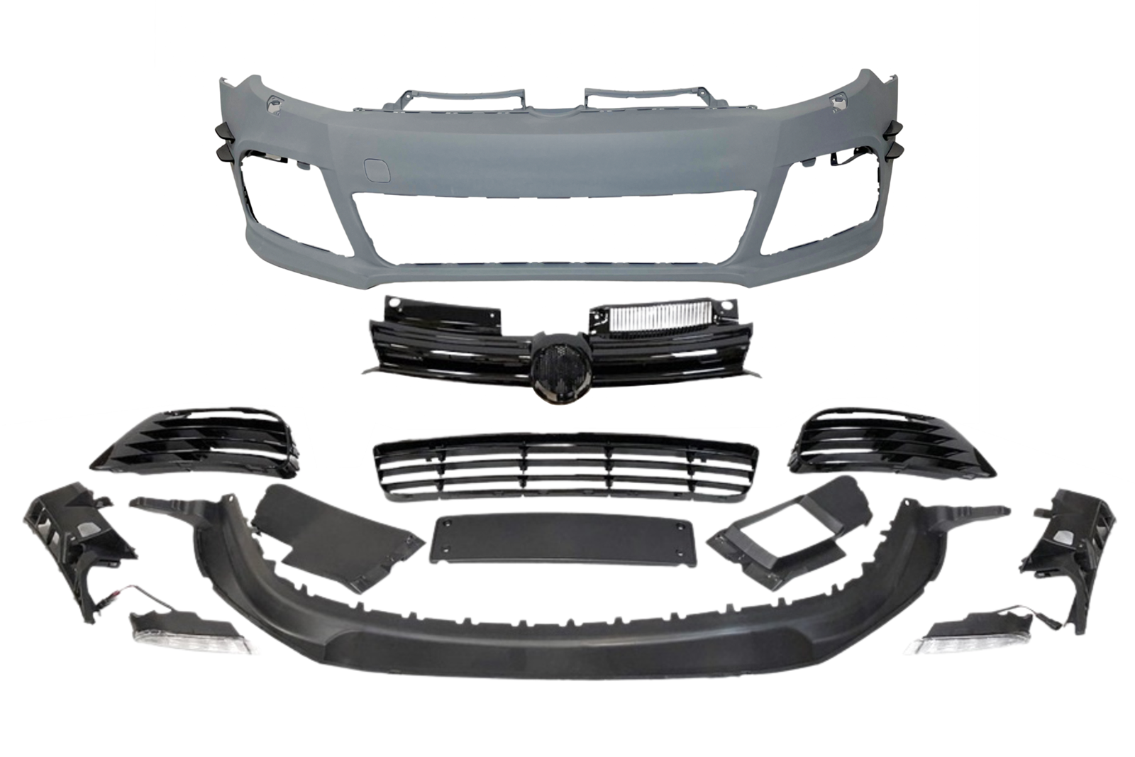 Paragolpes Delantero Volkswagen Golf 6 R20 Flaps Look WRC