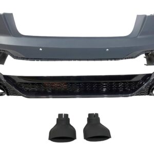 Paragolpes Trasero Audi A6 C8 4 puertas Look RS6 Carbono