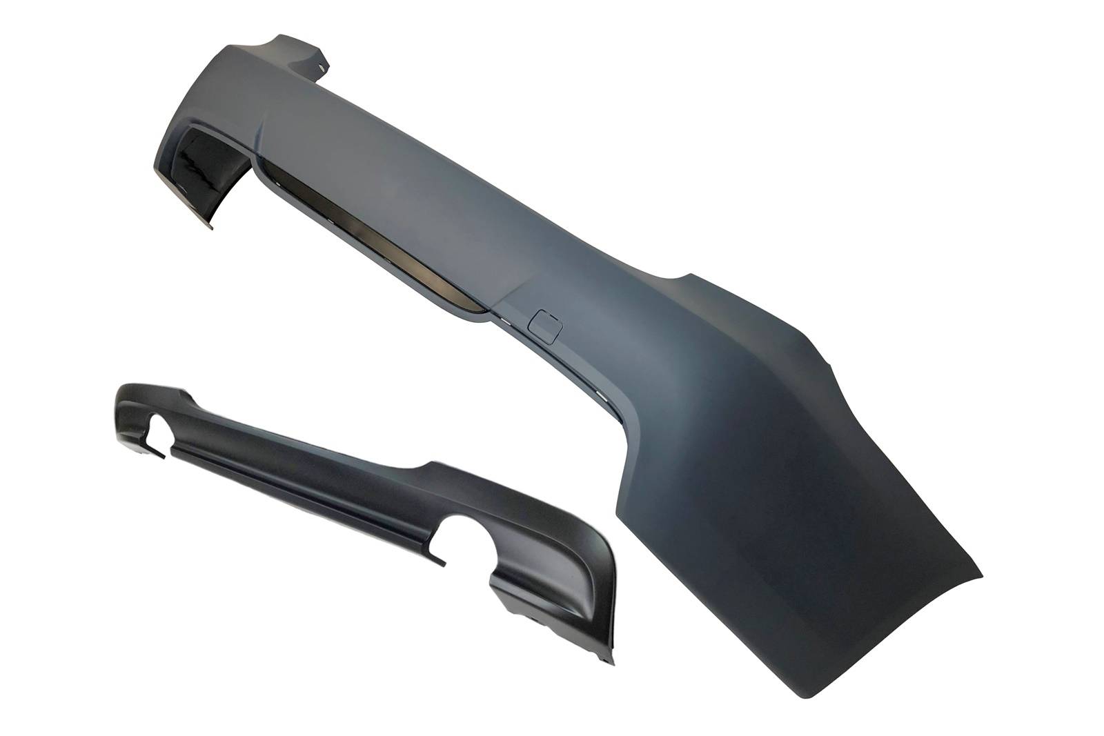 Paragolpes Trasero BMW E90 Look M Tech Doble Salida ABS - Imagen 2