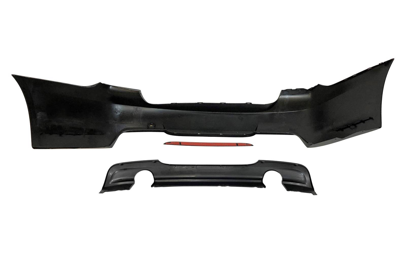Paragolpes Trasero BMW E90 Look M Tech Doble Salida ABS - Imagen 3