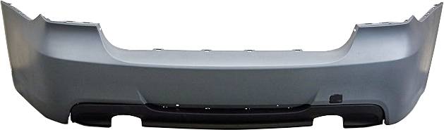 Paragolpes Trasero BMW E90 Look M Tech Doble Salida ABS - Imagen 4