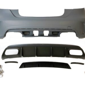 Paragolpes Trasero Mercedes W176 2012-2018 A45 Look AMG Sensores