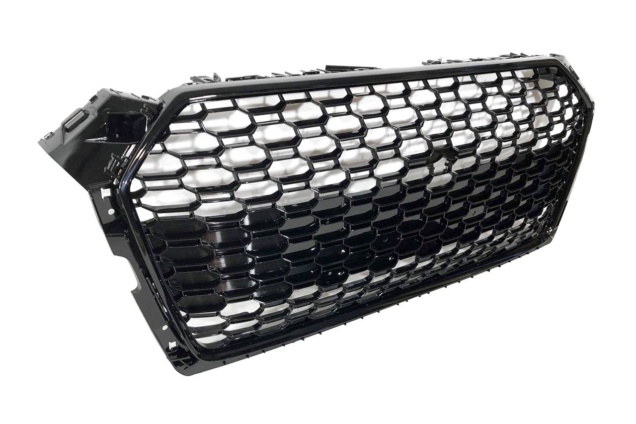 Parrilla Audi A5 18-20 Look RS5 Negro brillante Cámara - Imagen 2