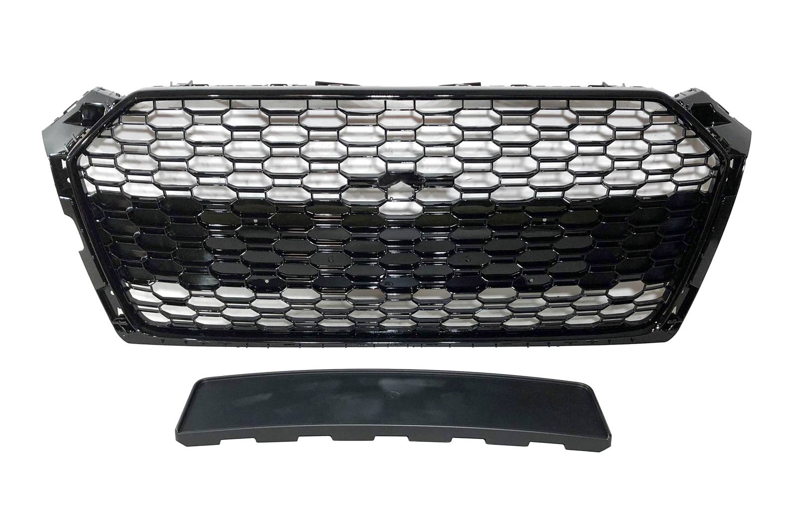 Parrilla Audi A5 18-20 Look RS5 Negro brillante Cámara
