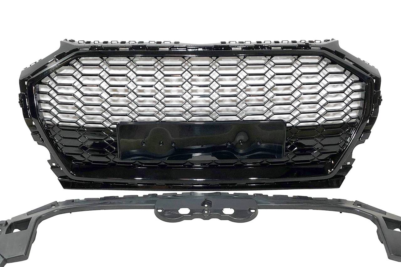 Parrilla Audi Q5 2021+ Look RSQ5 Full Black - Imagen 2