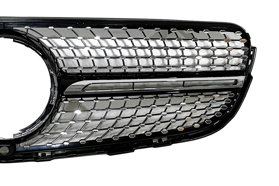 Parrilla Mercedes GLC X253 2015-2019 Diamond Full Black Con Cámara - Imagen 2