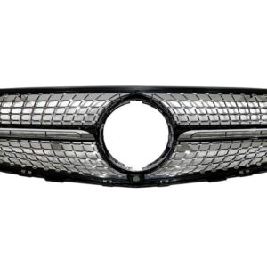 Parrilla Mercedes GLC X253 2015-2019 Diamond Full Black Con Cámara
