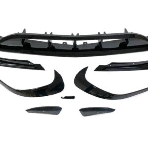 Spoiler Delantero Mercedes W176 16-18 Look AMG A45 Negro Brillante