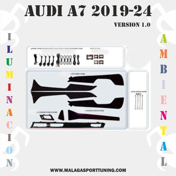 AUDI A7 2019-2023 ver 1 ILUMINACION AMBIENTAL DINAMICA - Imagen 2