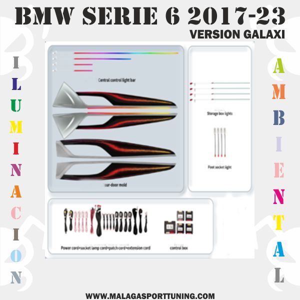 BMW SERIE 6 2017-23 ILUMINACION AMBIENTAL DINAMICA - Imagen 2