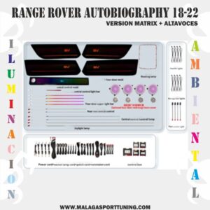 RANGE ROVER AUTOBIOGRAPHY 18-22 Ver MATRIX + ALTAVOCES ILUMINACION AMBIENTAL DINAMICA