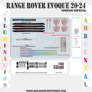 RANGE ROVER EVOQUE 20-24 Ver ESPECIAL ILUMINACION AMBIENTAL DINAMICA