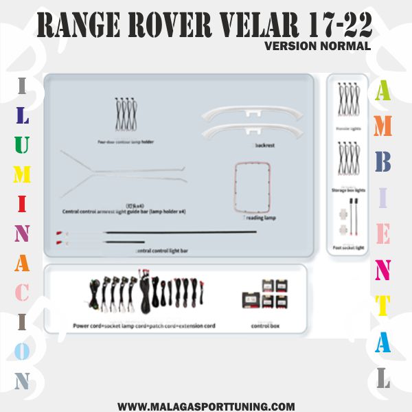 RANGE ROVER VELAR 17-22 ILUMINACION AMBIENTAL DINAMICA