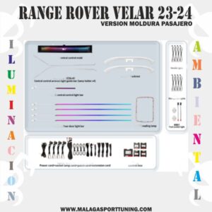 RANGE ROVER VELAR 23-24 Ver SALPICADERO ILUMINACION AMBIENTAL DINAMICA