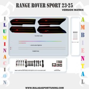 RANGE ROVER SPORT 23-25 Ver MATRIX ILUMINACION AMBIENTAL DINAMICA