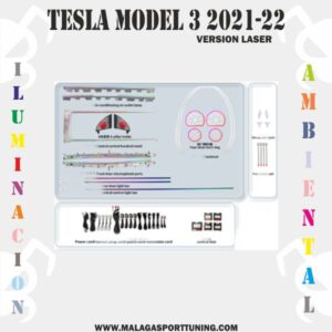 TESLA MOLDEL 3 2021-22 Ver LASER ILUMINACION AMBIENTAL DINAMICA