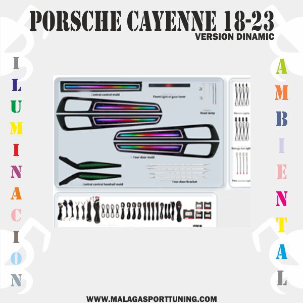 PORSCHE CAYENNE 18-23 Ver. DINAMIC ILUMINACION AMBIENTAL DINAMICA - Imagen 2